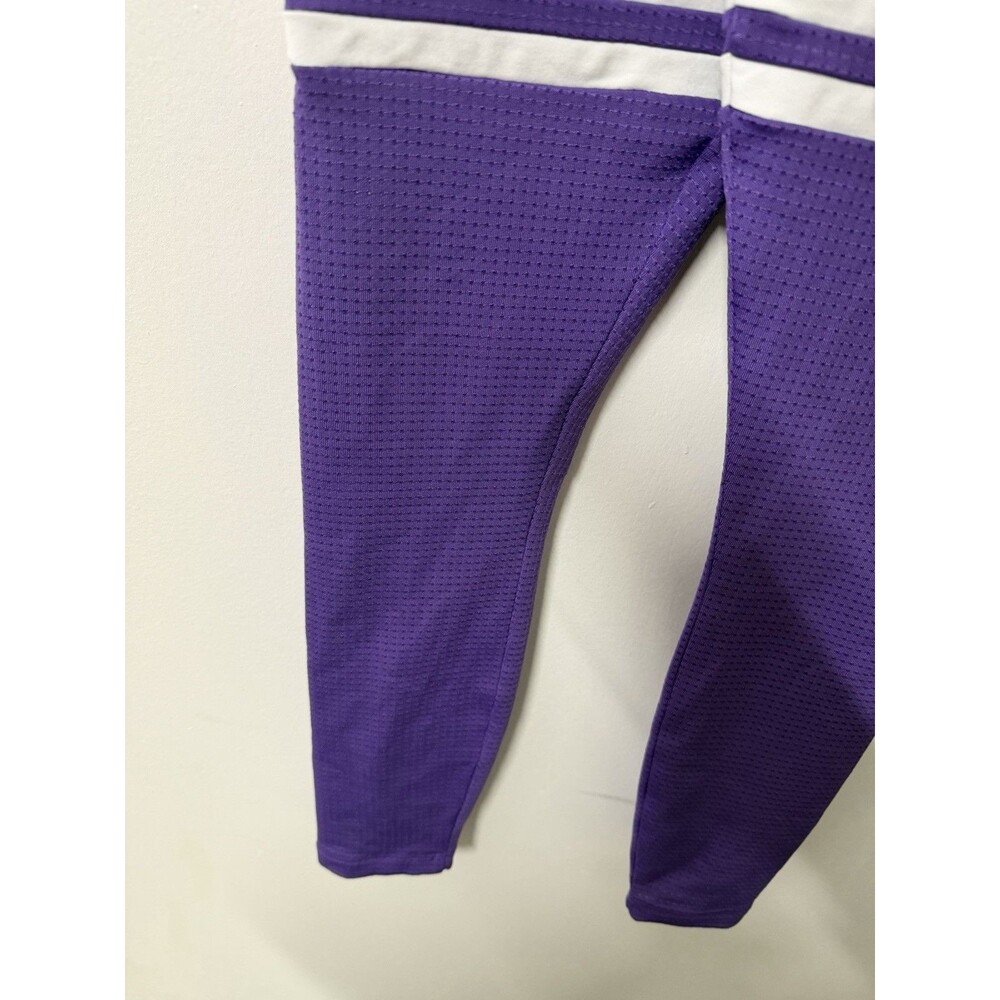 Bombshell Sportswear Purple High Rise Pocket Leggings XS Thigh Stripe Compressio - Picture 8 of 11